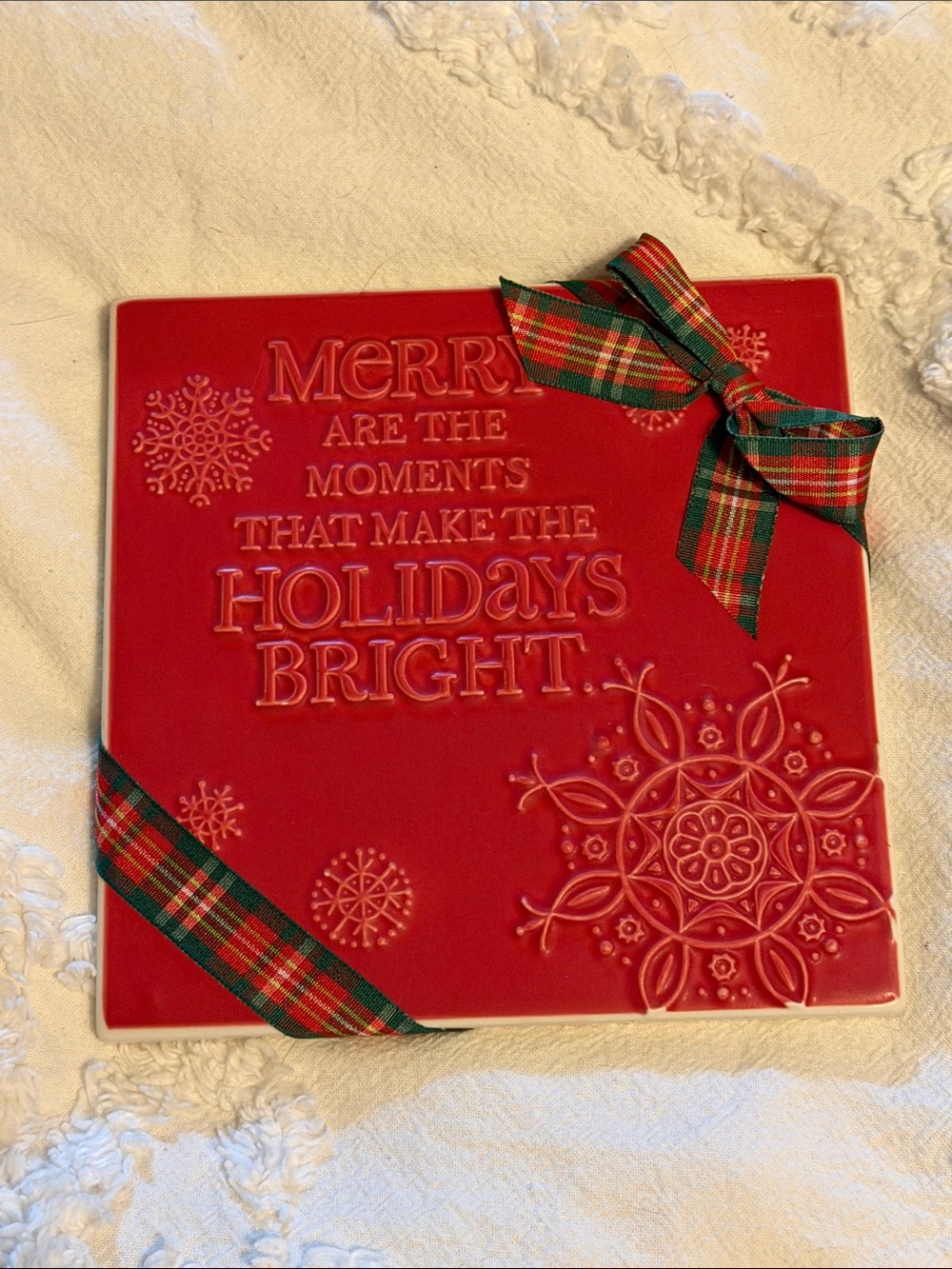 Hallmark Christmas Trivet